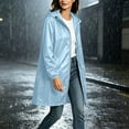 thumbnail image 6 of Jerdar Women Waterproof Lightweight Long Sleeve Rain Jacket Solid Color Winter Rainproof Active Outdoor Hooded Raincoat S, 6 of 8