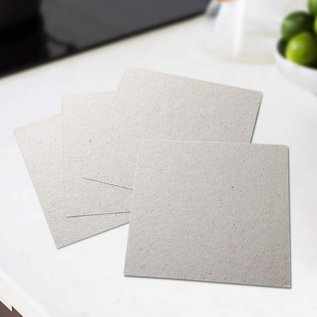 Placas de Mica resistentes a altas temperaturas, lámina aislante de Mica, 8 Uds., para horno microondas