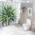 thumbnail image 6 of JRXY Green Leaf Jungle Shower Curtain, Multiple Sizes White, 6 of 6