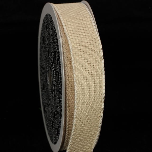 The Ribbon People Tan Brown Contemporary Wired Craft Ribbon 0.75" x 80 Yards