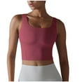 thumbnail image 2 of Zynviq Cropped Going Out Tops for Women Sleeveless Round Neck Yoga Solid Shapewear Tank Tops Womans Shirts XL, 2 of 7