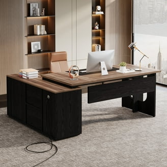 Thomasville Modern Computer Office Style L-Shaped Desk, 60 in