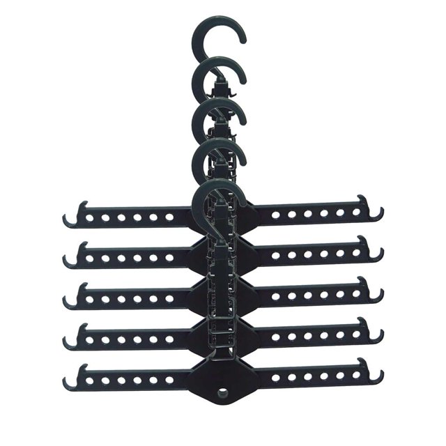 Scienceny Colgador de ropa plegable de 5 uds., organizador de almacenamiento de guardarropa multiusos, estante de almacenamiento colgante para ahorrar Artesanía Scienceny TO002858-00