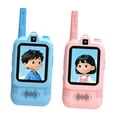 thumbnail image 1 of 2x Video Walkie Talkie Intercomunicador de Dibujos Animados Regalo de Mano Llamada de Video Intercomunicador para Niños para Juego, 1 of 10