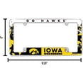 thumbnail image 2 of Iowa Hawkeye's Chrome Metal License Plate Frame, 2 of 6