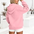 thumbnail image 4 of CHGBMOK Women's Fall Hoodie Jackets Long Sleeve Zip Up Track Jackets Comfy Fleece Lined Sweatshirts with Pockets, 4 of 7