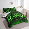 thumbnail image 3 of Castle Fairy Teens Video Game Bedding Comforter Set,Honeycomb Gamepads Queen Bedding Sets, 3 of 8
