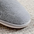 thumbnail image 4 of Dakaela Women's Fuzzy Slip on Slippers Warm Cozy Soft Plush House Shoes Lightweight Memory Foam Indoor Bedroom Slides Grey 7.5, 4 of 9