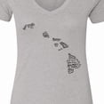 thumbnail image 4 of Inktastic Hawaii Word Salad Women's V-Neck T-Shirt, 4 of 5