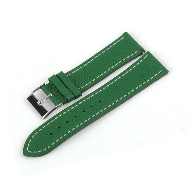 WANGQ Litchi Pattern Soft Genuine Leather Watch Strap Men's Ladies 20mm 22mm Cowhide Watch Band Accessories