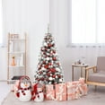 thumbnail image 6 of Costway 4.5Ft Pre-lit Snow Flocked Artificial Pencil Christmas Pine Tree with 150 LED Lights, 6 of 10