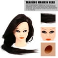 thumbnail image 4 of EXHUMKY Hair Mannequin Practice with High Temperature Fiber for Hair Styling and Training, 4 of 7