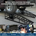 thumbnail image 1 of Yiwa Hydraulic Vehicle Service Ramps Set of 2, Low Profile Car and Truck Lifting Ramps with Adjustable Height, 5 Ton Capacity, 1 of 7