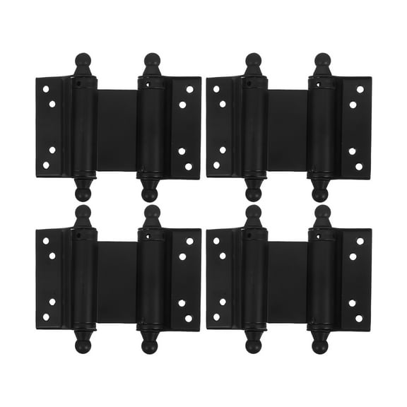 4pcs Heavy Duty Stainless Steel Double Spring Self Closing Hinges for Doors Cabinets and Gates