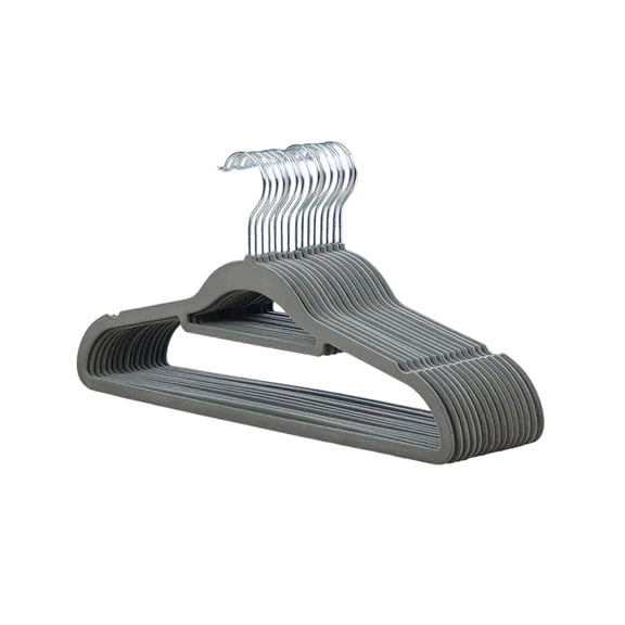 10-Pack Velvet Non-Slip Hangers For Teen Clothing With Space Saving Design Featuring 360° Rotating Hook And Gentle Fabric Protection For Wardrobe Organization
