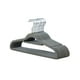 thumbnail image 1 of Perchas antideslizantes de terciopelo para niños | Perchas para ropa infantil que ahorran espacio con gancho giratorio 360° | Plástico ABS suave | 42cm x 23cm | Paquete al por mayor de 10 piezas, 1 of 5