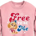 thumbnail image 2 of Paw Patrol - Americana - Free to be Me - Toddler & Youth Crewneck Fleece Sweatshirt, 2 of 5