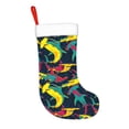 thumbnail image 2 of Disketp Colorful Sharks Christmas Stockings, Xmas Stocking for Family Holiday Season Décor, Personalized Holiday Indoor Decorations, 2 of 7