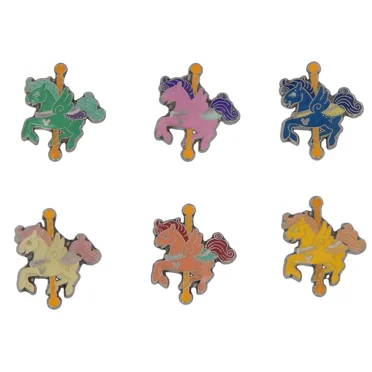 Fantasia Carousel Pegasus Color Horses Disney Park Trading Pin Set 6