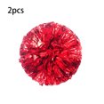 thumbnail image 3 of Baohd 2 Pieces Cheerleading Hand Ball Sports Match Cheerleader Handheld Party Solid Color Portable Club Gym Cheering Red, 3 of 9