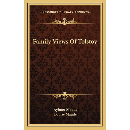 Family Views Of Tolstoy (Hardcover)