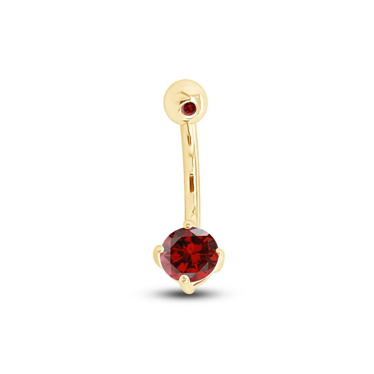 Garnet belly button ring outlet