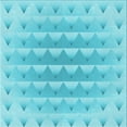 thumbnail image 1 of Ahgly Company Indoor Square Patterned Bright Turquoise Blue Area Rugs, 5' Square, 1 of 6