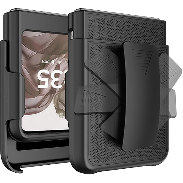 wonima11 for Motorola Moto Razr 2024/2025 Holster Case with Belt Clip, 2-in-1 Rugged Bumper Cover Full-Body Military Grade Protection (Black)