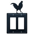 thumbnail image 3 of Village Wrought Iron EGG-1 Rooster GFI Cover DBL, 3 of 3