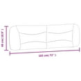 thumbnail image 4 of vidaXL Headboard Cushion Black 183 cm Faux Leather, 4 of 5