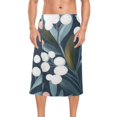 thumbnail image 2 of Eucalyptus Leaves and White Berries Men Bath Towel Adjustable Body Wrap for Sauna Spa Gym Shower After Soft Cover Up, 2 of 7