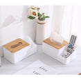 thumbnail image 3 of SHOWERORO Bamboo Tissue Box Cover Rectangular for 1Pack, 3 of 8