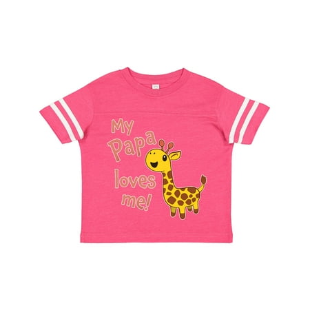 

Inktastic My Papa Loves Me- Cute Giraffe Gift Toddler Boy or Toddler Girl T-Shirt