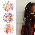 thumbnail image 6 of 200 Pieces Glow in Dark Acrylic Hair Beads for Kids Girls Braids Round and Colorful Braiding Beads Accesories, 6 of 9