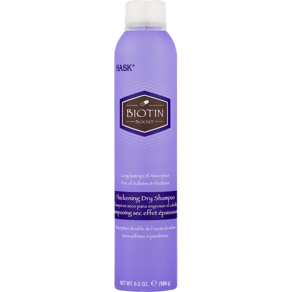 HASK Biotin Aluminum-Free Thickening Dry Shampoo, 6.5 oz