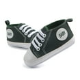 thumbnail image 2 of Dakaela Unisex Baby Boys Girls Canvas Shoes Newborn Non Slip High Top Sneakers Infant Flat Loafers Toddler First Walkers Shoes Green, 2 of 5