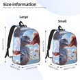 thumbnail image 3 of Yiaed Red And White Bird Couple Print Backpack, Premium Laptop Backpack, Travel Backpack for Women, Lightweight Backpacks, Comfortable Back Pack-Medium, 3 of 5