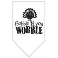 thumbnail image 6 of Pet and Dog Bandana Screen Printed, "Gobble Til You Wobble", 6 of 10