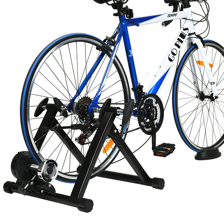 Costway Indoor Stationary Bike Training Stand with 8 Levels Resistance Walmart