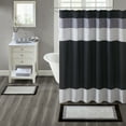 thumbnail image 2 of Madison Park Amherst Cotton Tufted Bath Rug 20x30", Black, 2 of 6