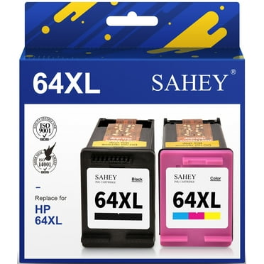 64xl Ink Cartridge for HP 64 Ink Cartridge HP 64 Printer Ink for 7855 7858 7800 7100 7155 6255 6252 7120 6232 7158 7164 Inspire 7255e 7955e 7958e 7900e Tango Printer (Black, Color)