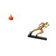 thumbnail image 5 of Escultura de escritorio,Estatua de la Cuenca del Tesoro,regalo de cumpleaños de Feng Shui,Estatua del corredor,Estatua de corredor Escultura de arte abstracto Figura,Estatua de personaje para, 5 of 8