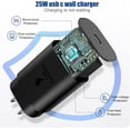 thumbnail image 6 of 2 in1 Samsung Watch Charger,25W USB C Fast Charger Compatible with Galaxy Watch 7/6/6 Classic/5 Pro/5/4 /4 classic/3/Active2/1 and GalaxyS24/S23 /S22/21/20 Note/Z Fold 6(6ft), 6 of 6