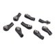 thumbnail image 1 of Extremos de varilla doblados M3 8pcs Plástico M3 Bent Rod End Para Axial SCX10 :10 Camión, 1 of 6