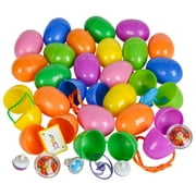 Rinco Assorted Toy Colorful 2.25in Filled Easter Eggs, Assorted | 24 CT