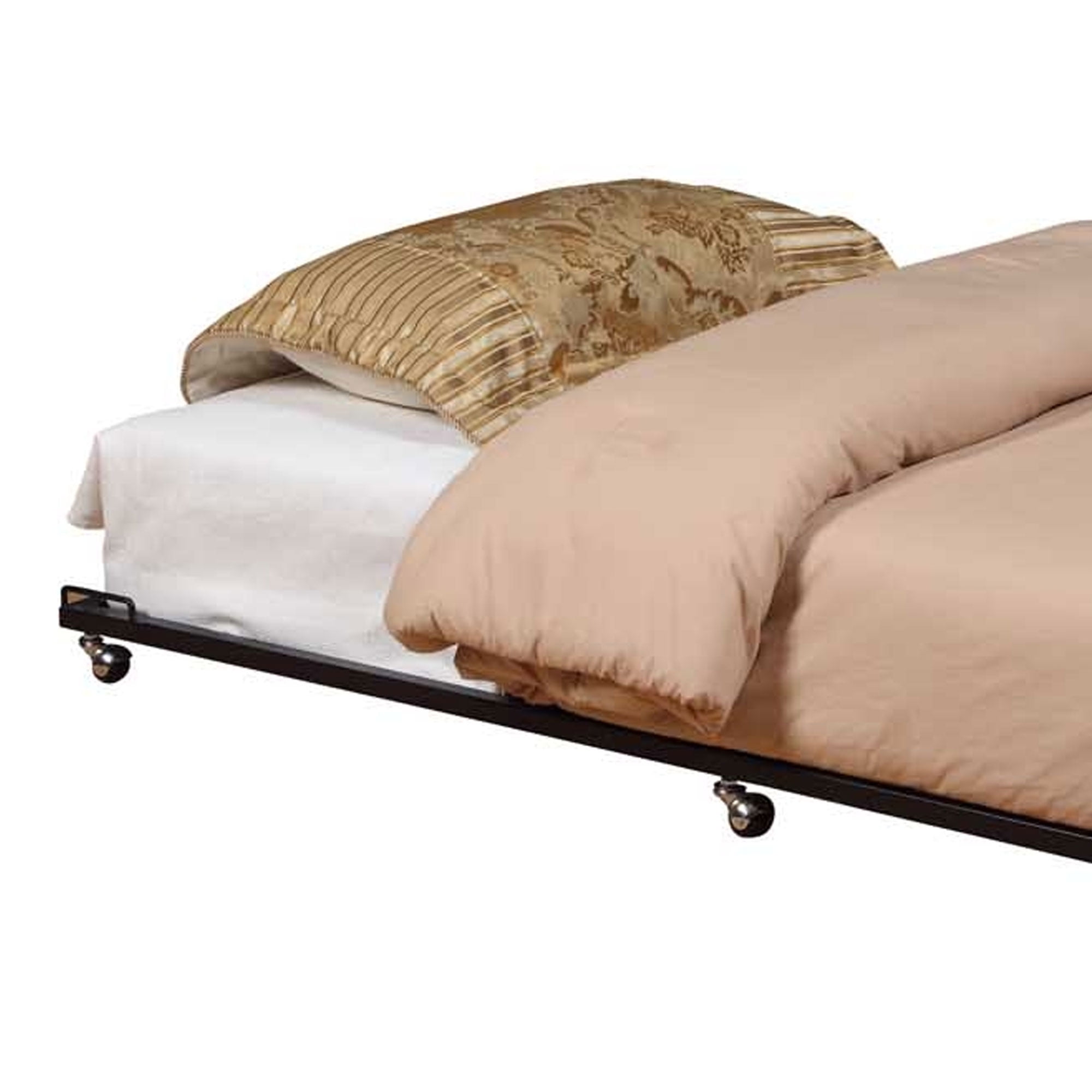 Kings Brand Furniture 4" Rollaway Trundle Bed Frame, Twin