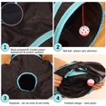 thumbnail image 3 of Túnel plegable para mascotas de 5 agujeros, tienda para gatos, nido, juguete, túnel para conejos y bola para gatos, 3 of 7