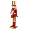 thumbnail image 2 of LOLIPPYY Nutcracker Soldier Statue: Large 38cm Wooden Christmas Decor - 2026 New Year-Themed Standing Figurine for Festive Tabletop and Shelf Displays, 2 of 7