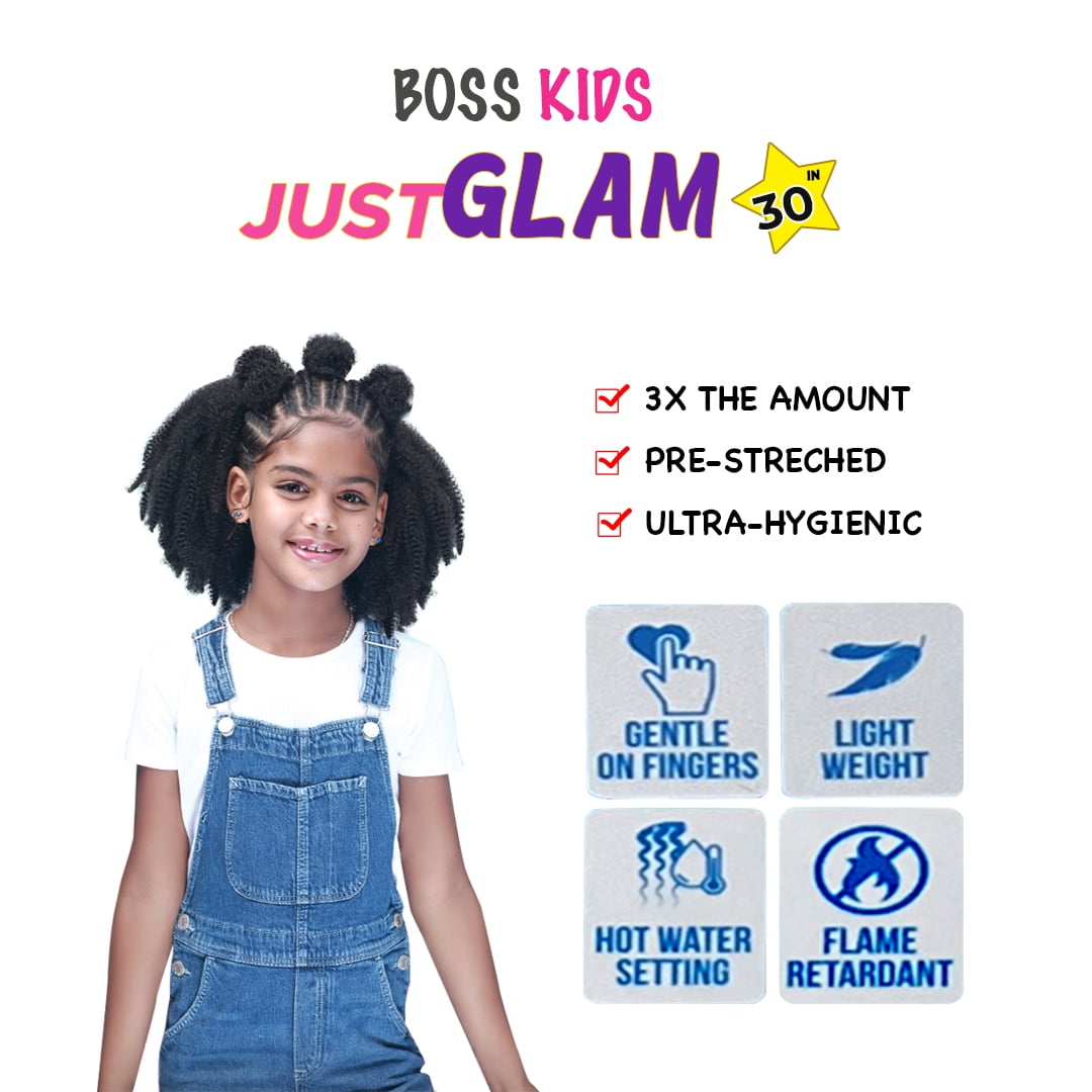 30 Just Glam 3x - KB001 - Boss Kids Synthetic Braiding Hair By Bobbi –  Waba Hair and Beauty Supply