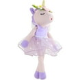 thumbnail image 2 of URMAGIC Unicorn Plush Doll, 17" Ballerina Stuffed Animal for Girls, Purple, 2 of 7
